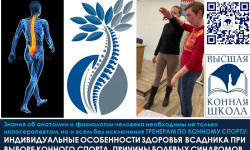 Приглашаем 30 января на КУРС: «ИНДИВИДУАЛЬНЫЕ ОСОБЕННОСТИ ЗДОРОВЬЯ ВСАДНИКА ПРИ ВЫБОРЕ КОННОГО СПОРТА. ПРИЧИНЫ БОЛЕВЫХ СИНДРОМОВ. ДИАГНОСТИКА. ПРОФИЛАКТИКА»